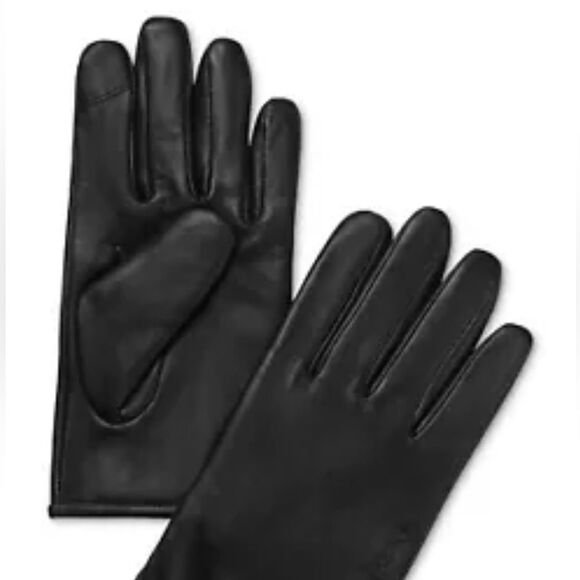 CALVIN KLEIN Men's Classic Leather Fleece-Lined Touchscreen Winter Gloves XLarge - Picture 1 of 6